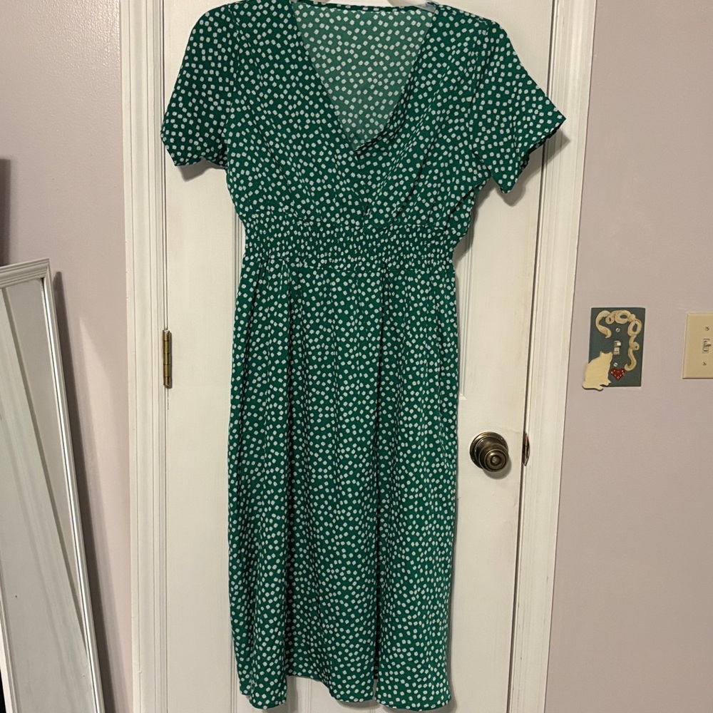 Green Polka Dot Dress